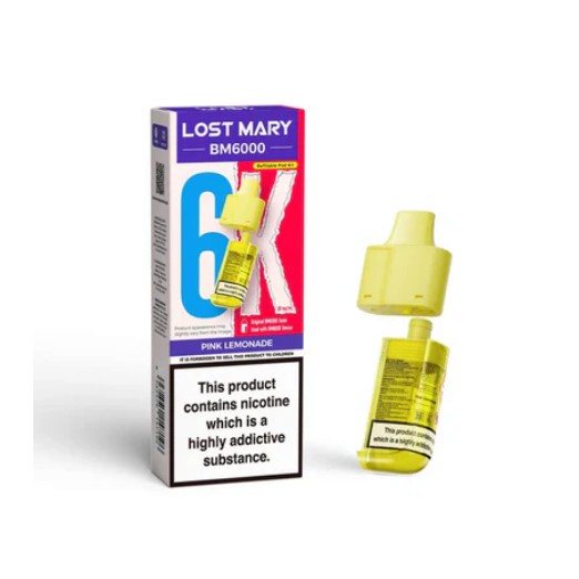 Lost Mary BM6000 Replaceable Pod Pink Lemonade