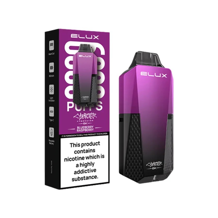 Elux Cyberover 6K Prefilled Pod Vape Kit - Blueberry Raspberry