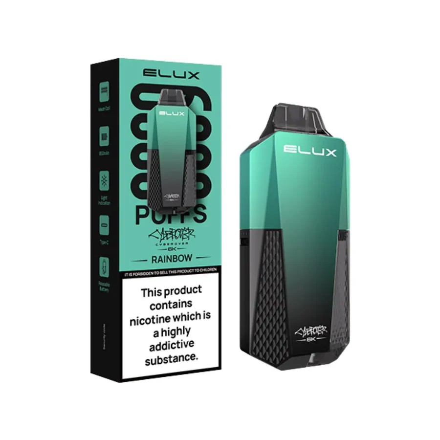 Elux Cyberover 6K Prefilled Pod Vape Kit - Rainbow