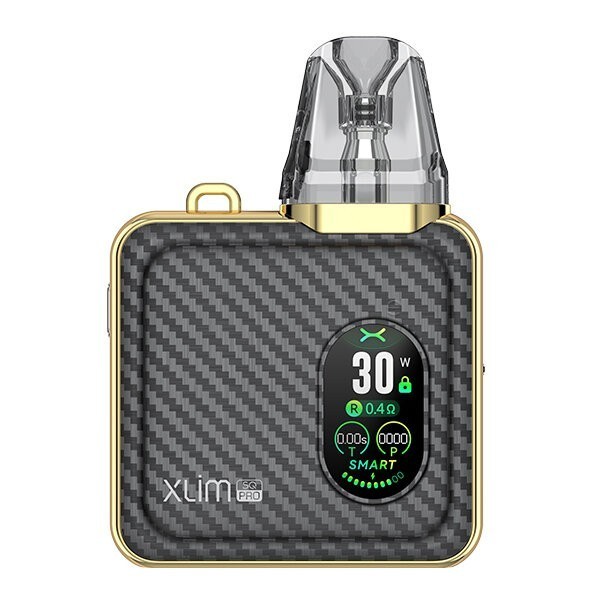 Oxva Xlim SQ Pro Vape Kit carbon and gold