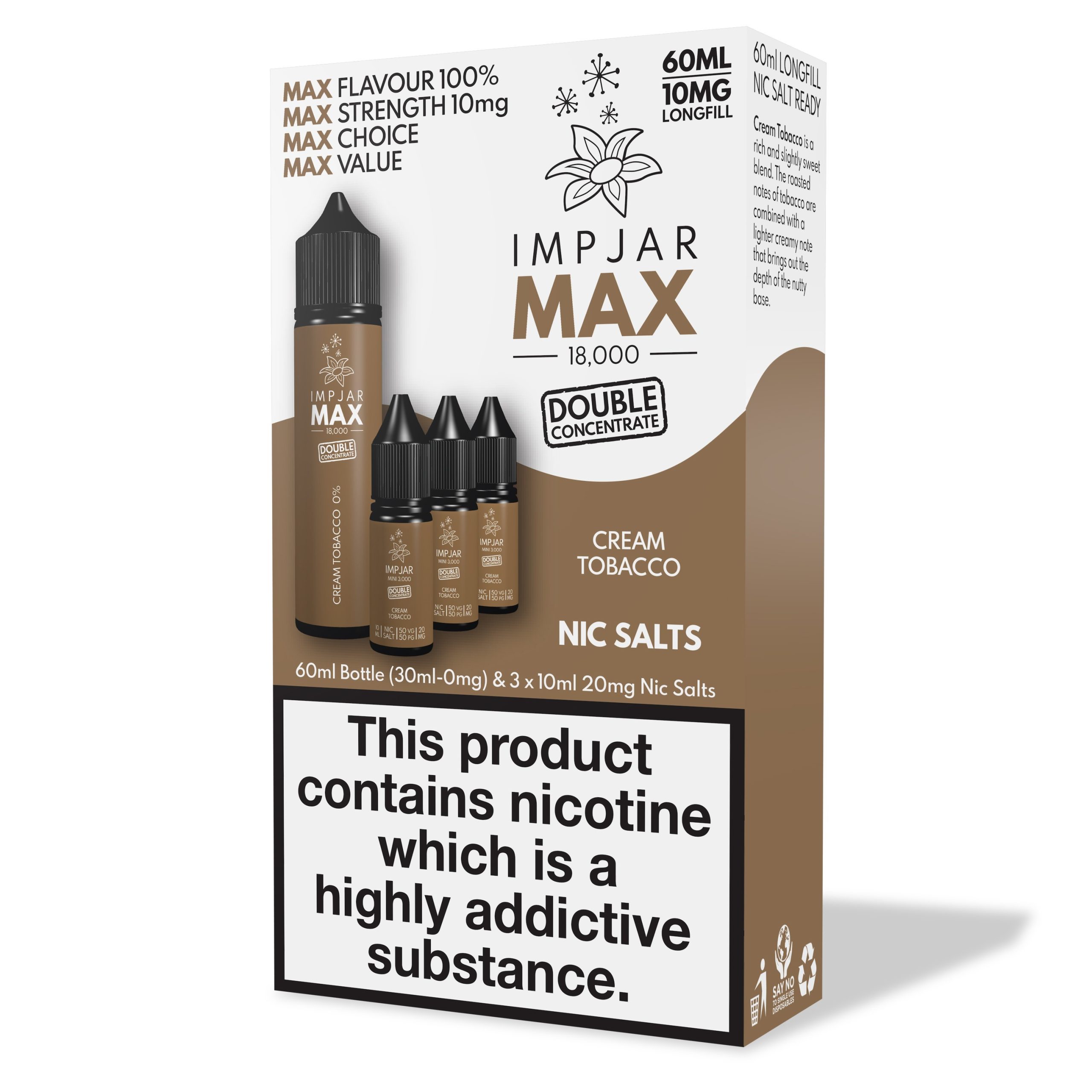 Cream Tobacco - Imp Jar MAX - 60ml - 10mg