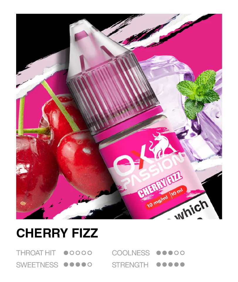 Ox Passion Cherry Fizz 10ml nic salts