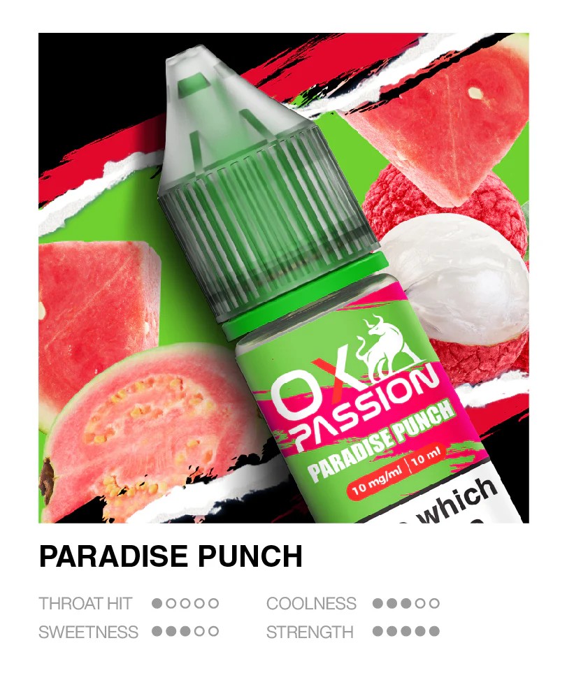Ox Passion Paradise Punch 10ml nic salts