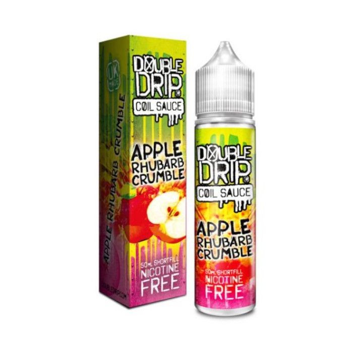 Apple Rhubarb Crumble DOUBLE DRIP Coil Sauce Shortfill 50ml