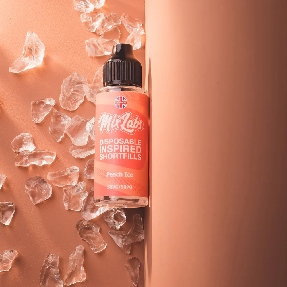 Peach Ice Mix Labs Shortfill 100ml